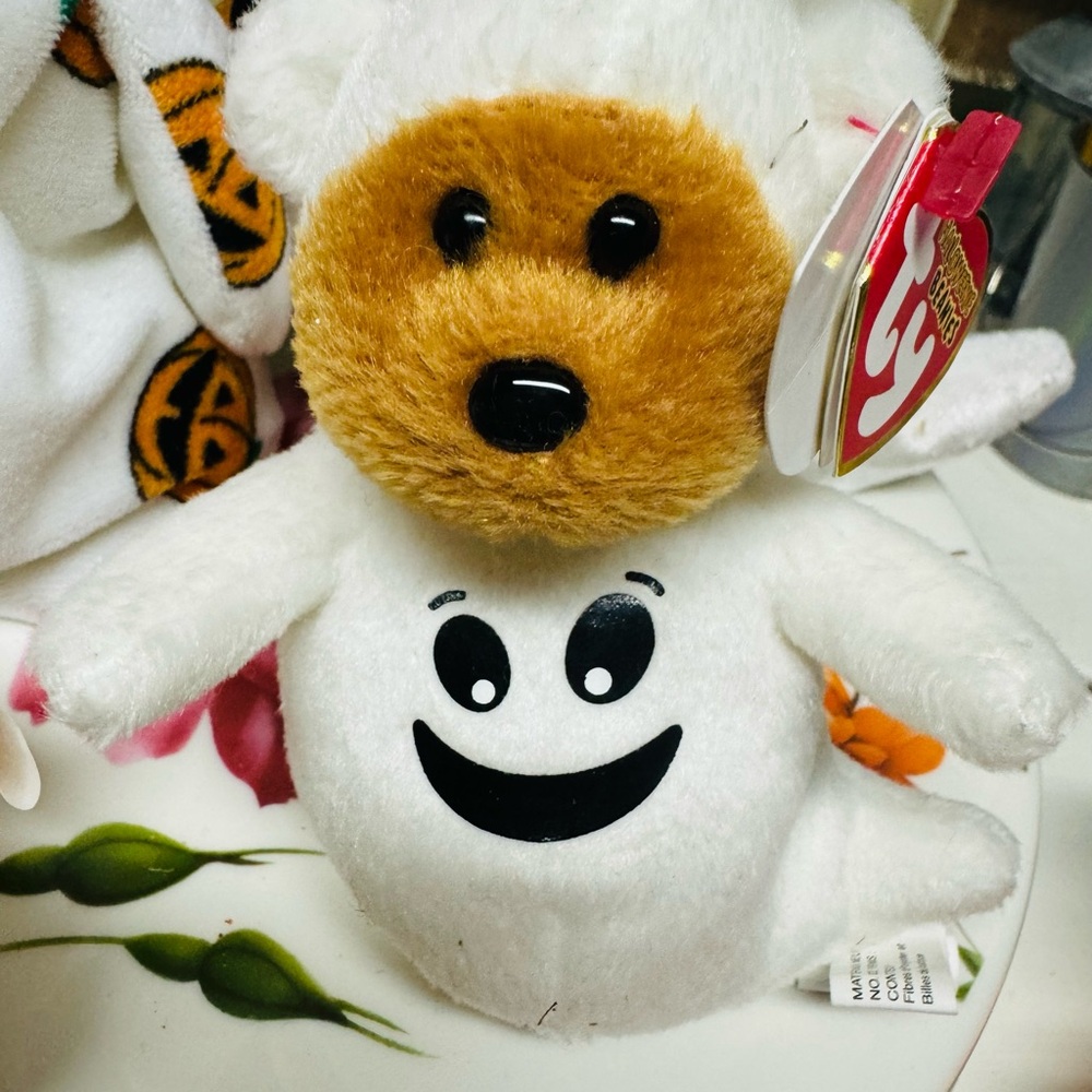 RARE Ty Beanie Babies Lot Halloween Ghoulish, Ghoulianne, Sheetsies, Quivers - Picture 4 of 9
